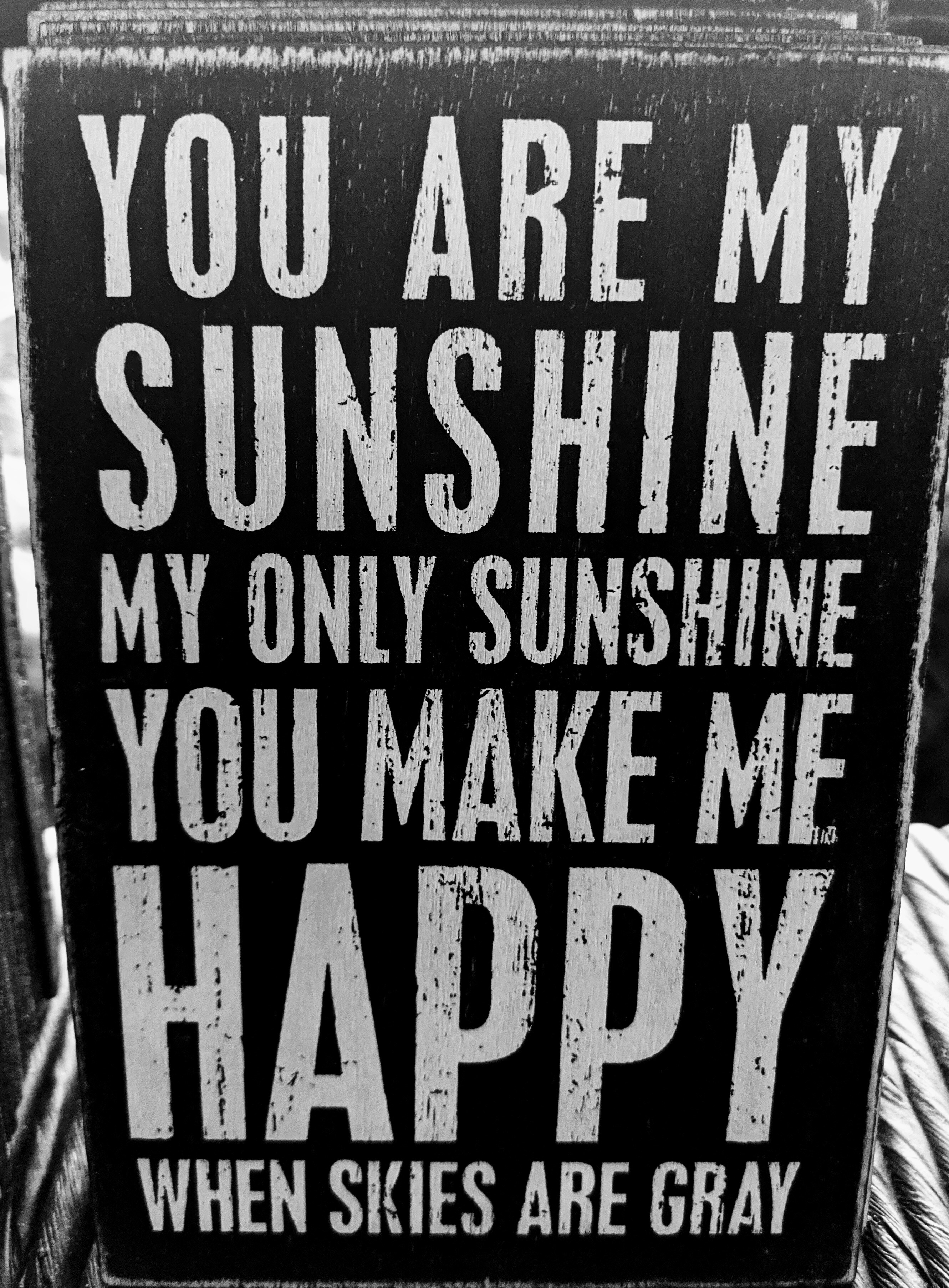 Wood Postcard You Are My Sunshine
